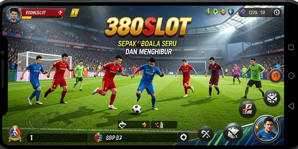 Tampilan gameplay menarik dari 380SLOT dalam suasana sepak bola.