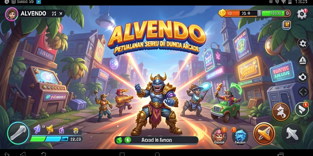 Tangkapan layar gameplay seru ALVENDO dalam aksi.