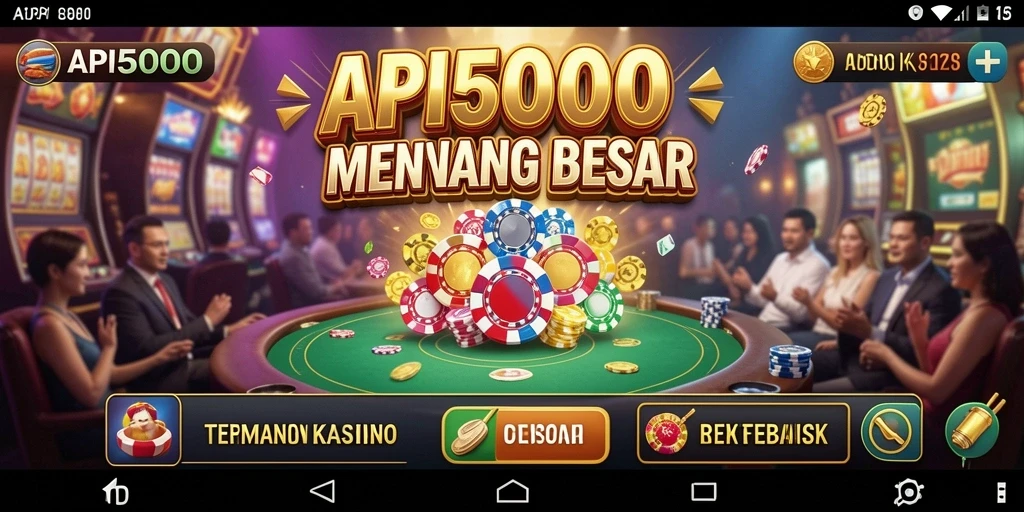 Gameplay yang seru dan menegangkan di API5000 dengan berbagai pilihan permainan Kasino.