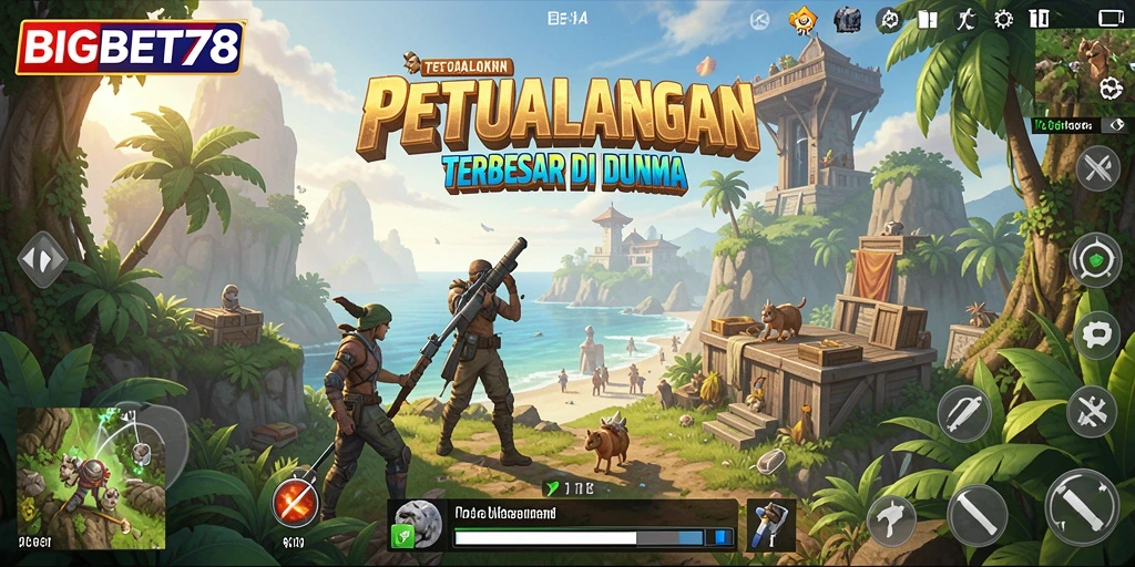 Screenshot menampilkan karakter dalam petualangan seru di dunia terbuka.