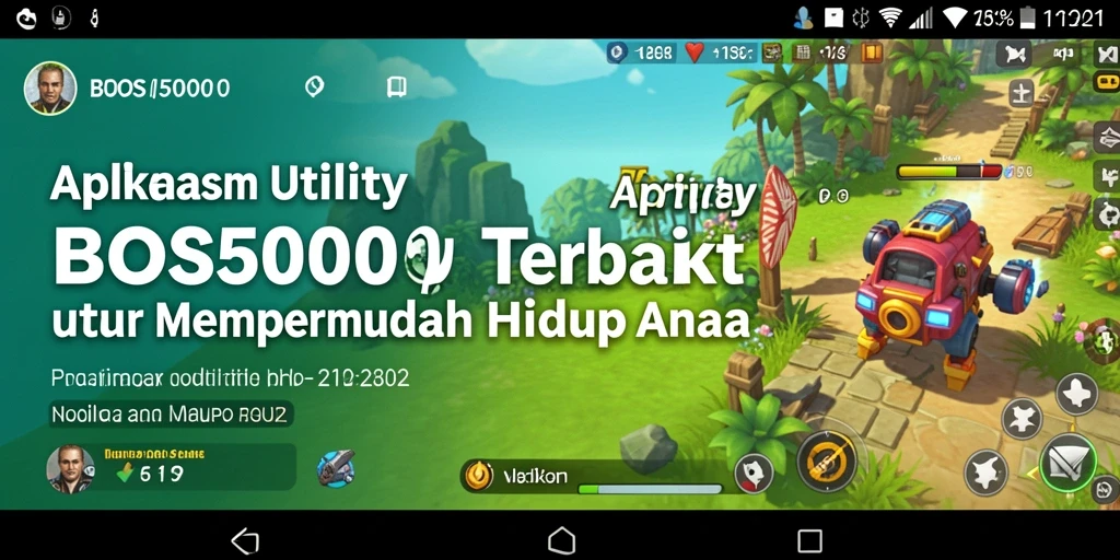 Tampilan antarmuka BOS5000 yang intuitif dan minimalis.