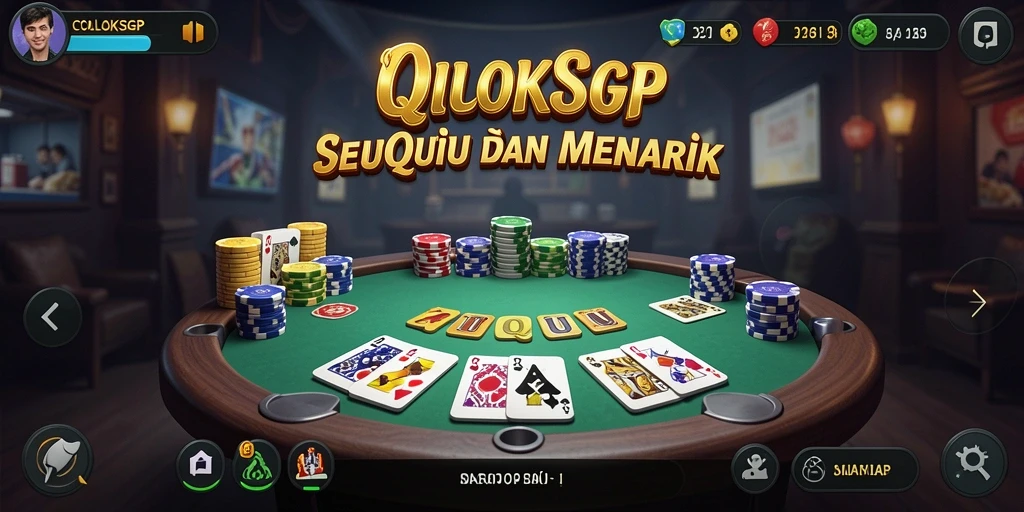 Tampilan menarik dari gameplay QiuQiu COLOKSGP yang seru dan kompetitif.