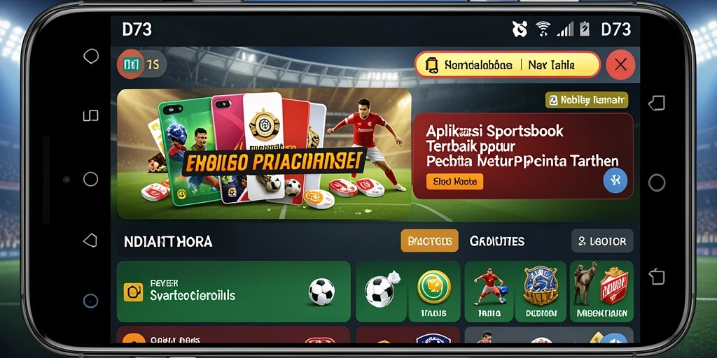 Tampilan gameplay D73 yang menarik dan interaktif untuk taruhan olahraga.