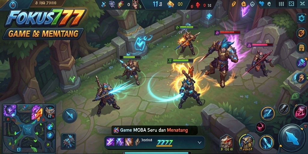 Tampilan gameplay <strong>FOKUS777</strong> yang menarik dan intens.