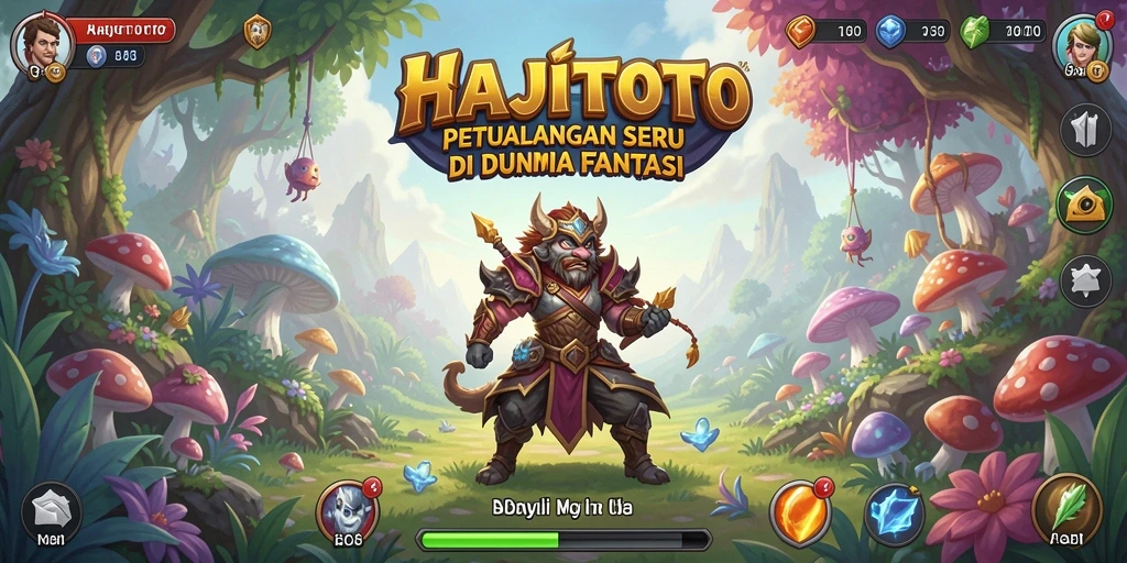 Tampilan screenshot utama HAJITOTO yang menampilkan aksi gameplay RPG yang seru.