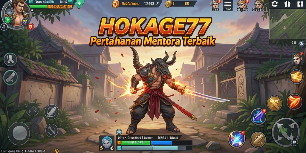 Screenshot utama HOKAGE77 menampilkan aksi seru dari gameplay Tower Defense.