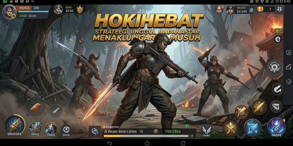 Tampilan gameplay HOKIHEBAT dengan strategi yang intens dan mendebarkan.