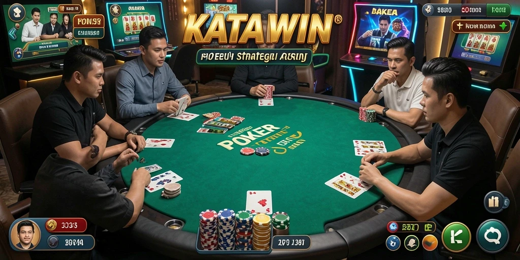 Tampilan gameplay seru KATAWIN dengan pemain yang berkompetisi.