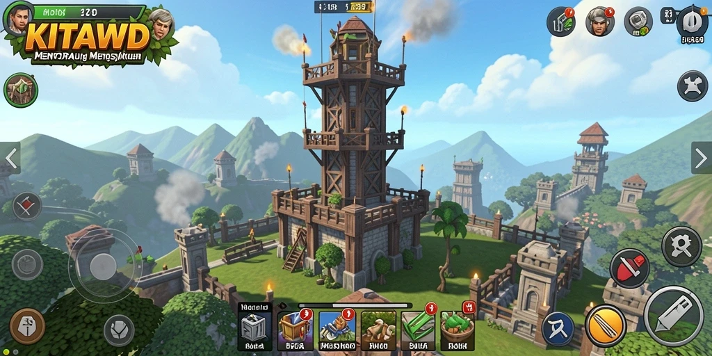 Gameplay seru dari KITAWD menampilkan strategi Tower Defense yang mendebarkan.