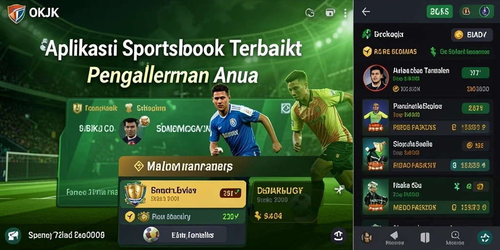Screenshot gameplay <strong>OKJK</strong> yang menampilkan fitur taruhan olahraga.