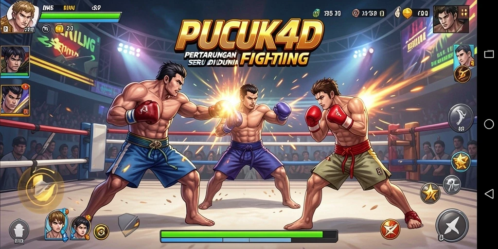 Tampilan menakjubkan dari gameplay seru Fighting PUCUK4D.