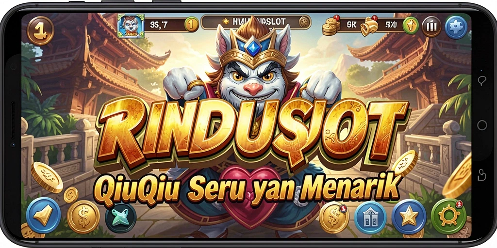 Tampilan gameplay QiuQiu yang menegangkan di RINDUSLOT.