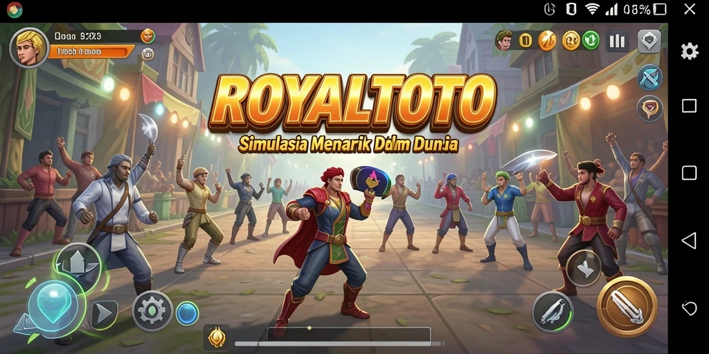 Gameplay seru ROYALTOTO dengan interaksi antar pemain.