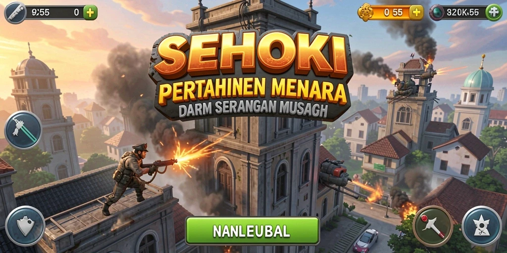 Tampilan antarmuka SEHOKI saat bertempur melawan musuh.