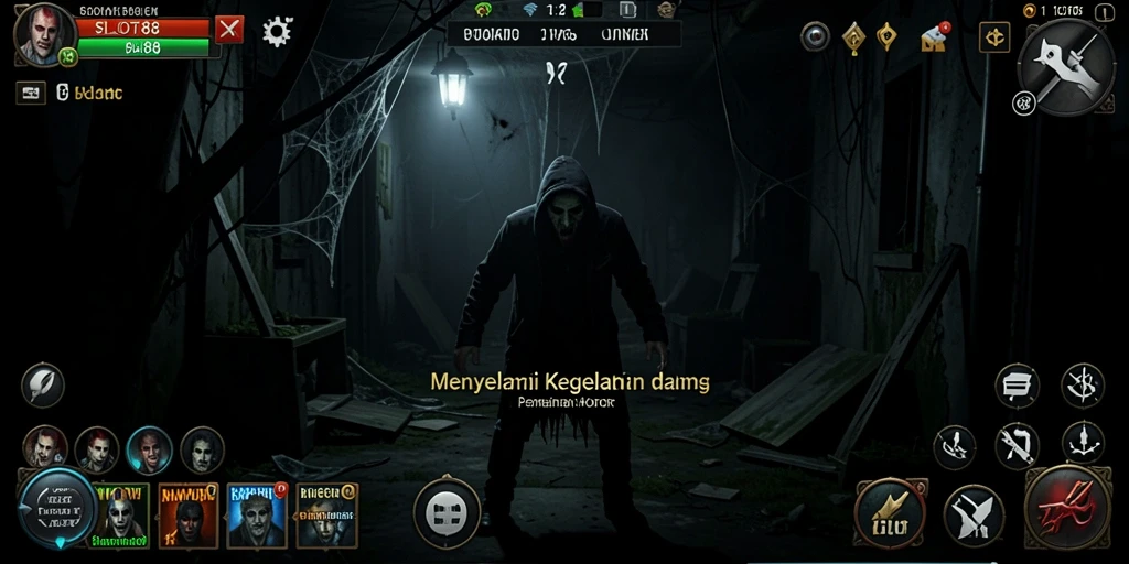 Screenshot utama dari SLOT88 menampilkan suasana gameplay Horror yang mendebarkan.