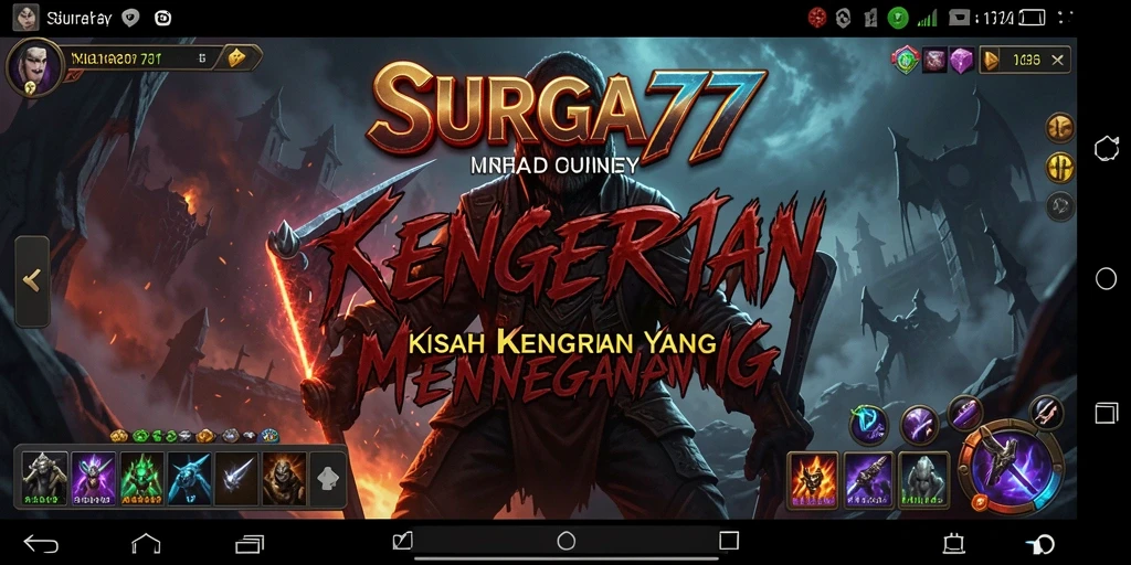 Screenshot SURGA77 menampilkan gameplay yang penuh ketegangan.