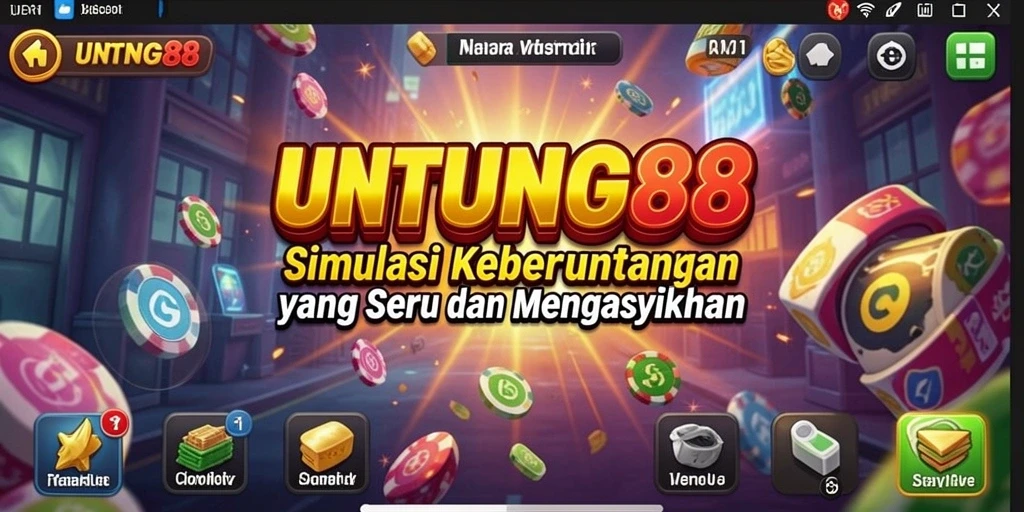 Screenshot utama UNTUNG88 menunjukkan aksi seru dalam gameplay Simulation.