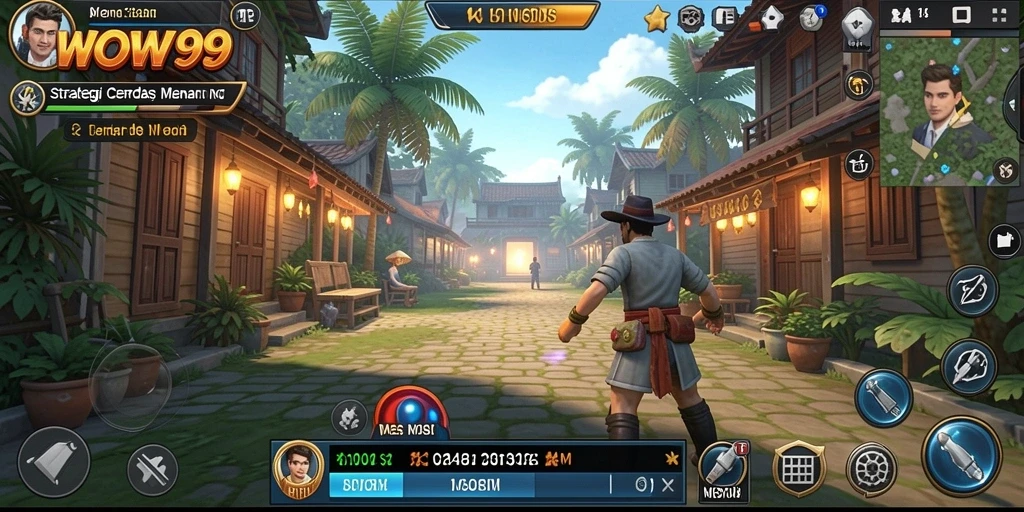 Tangkapan layar gameplay WOW99 yang menampilkan strategi pertempuran intens.